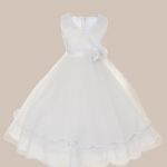 KD-308 Flower Girl Dress White - One Small Child