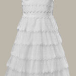 White elegance frosting dress - front